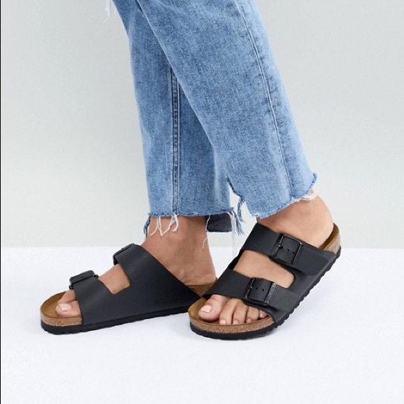 birkenstock arizona black narrow fit